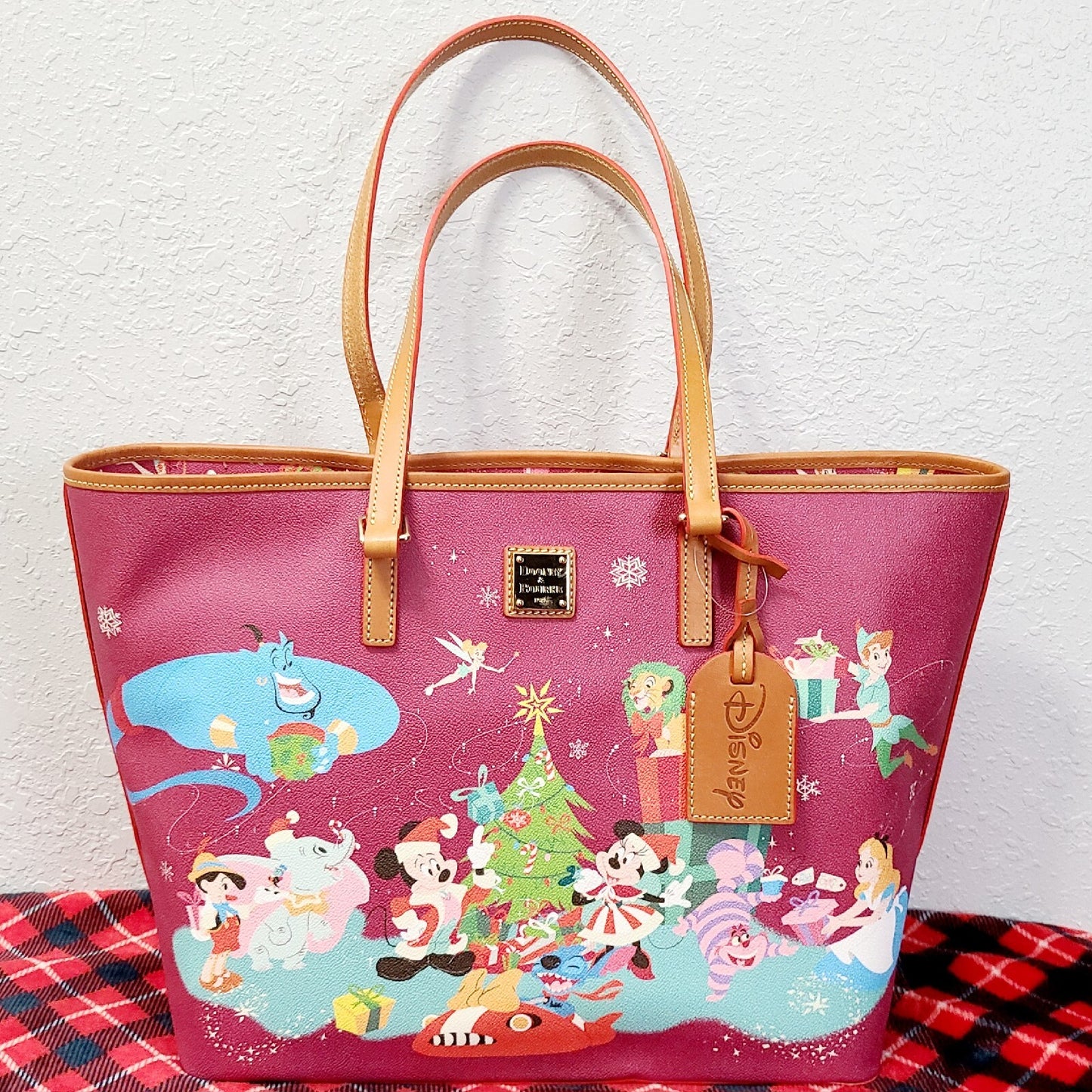 *EXACT Tote & Wallet* 2023 Disney Park Dooney Bourke Christmas Mickey Purse Bag