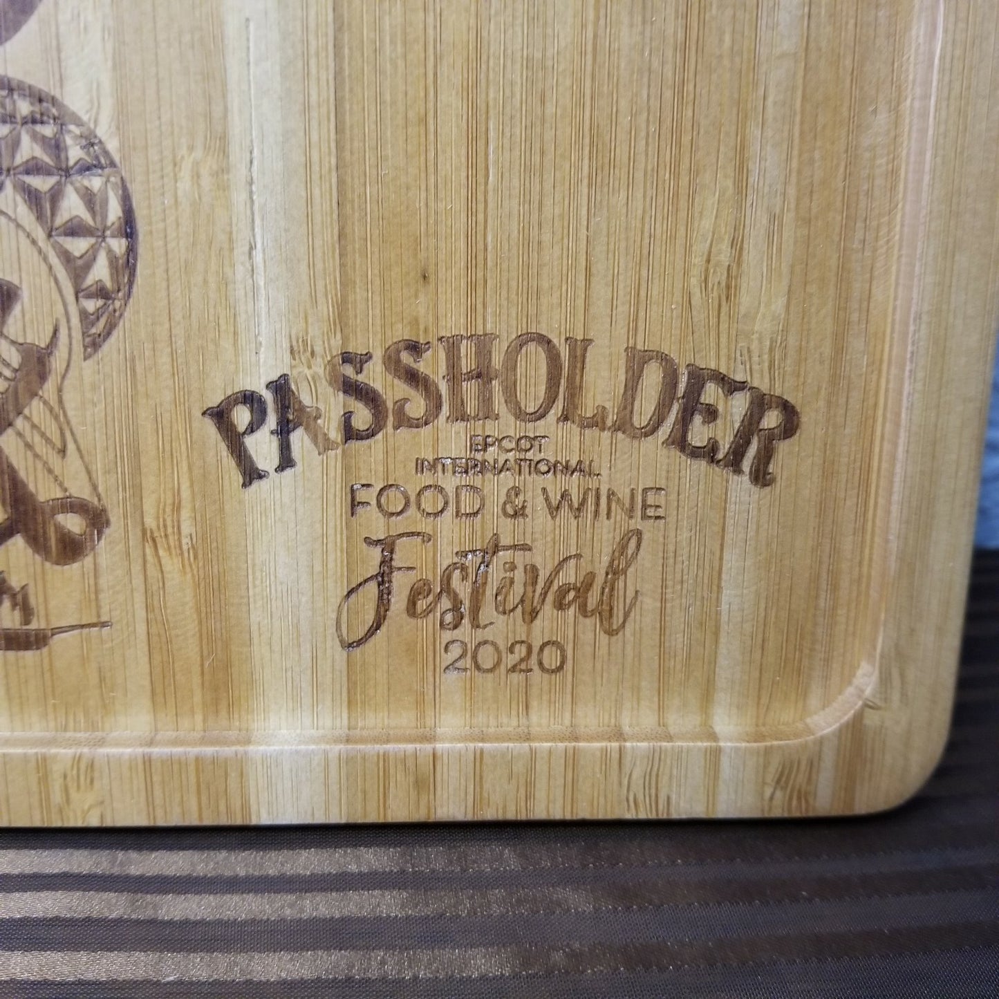 Disney Parks EPCOT Food & Wine Festival Olive To Cook AP Passholder Wooden Tray