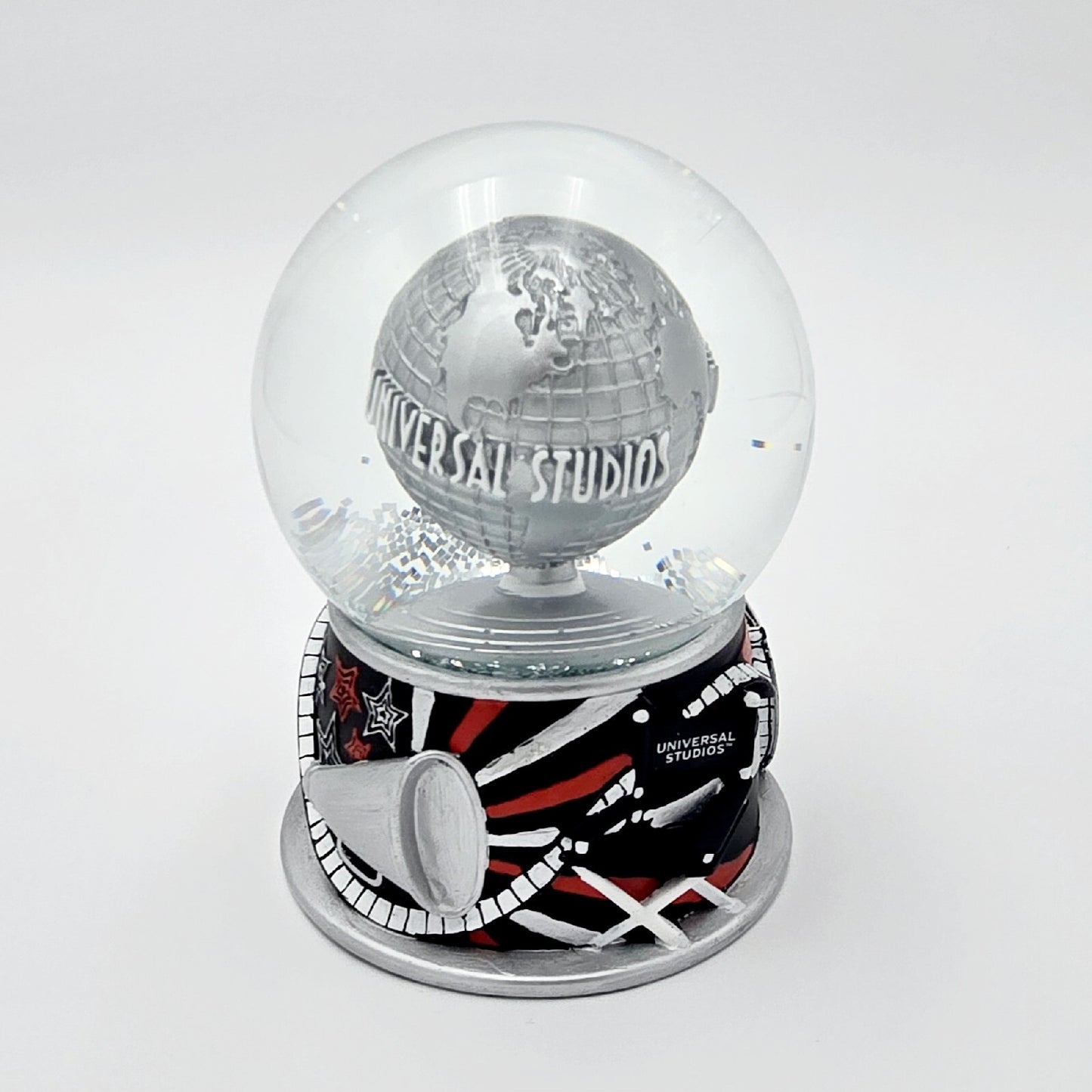 Universal Studios Orlando Silver Snowglobe Theater Production Movies Water Globe