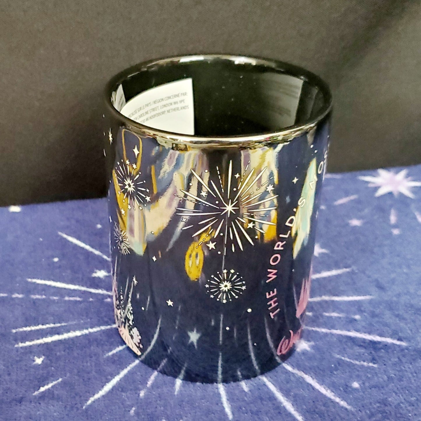 2023 Walt Disney World Parks 50th Grand Finale Iridescent Castle Coffee Mug Cup