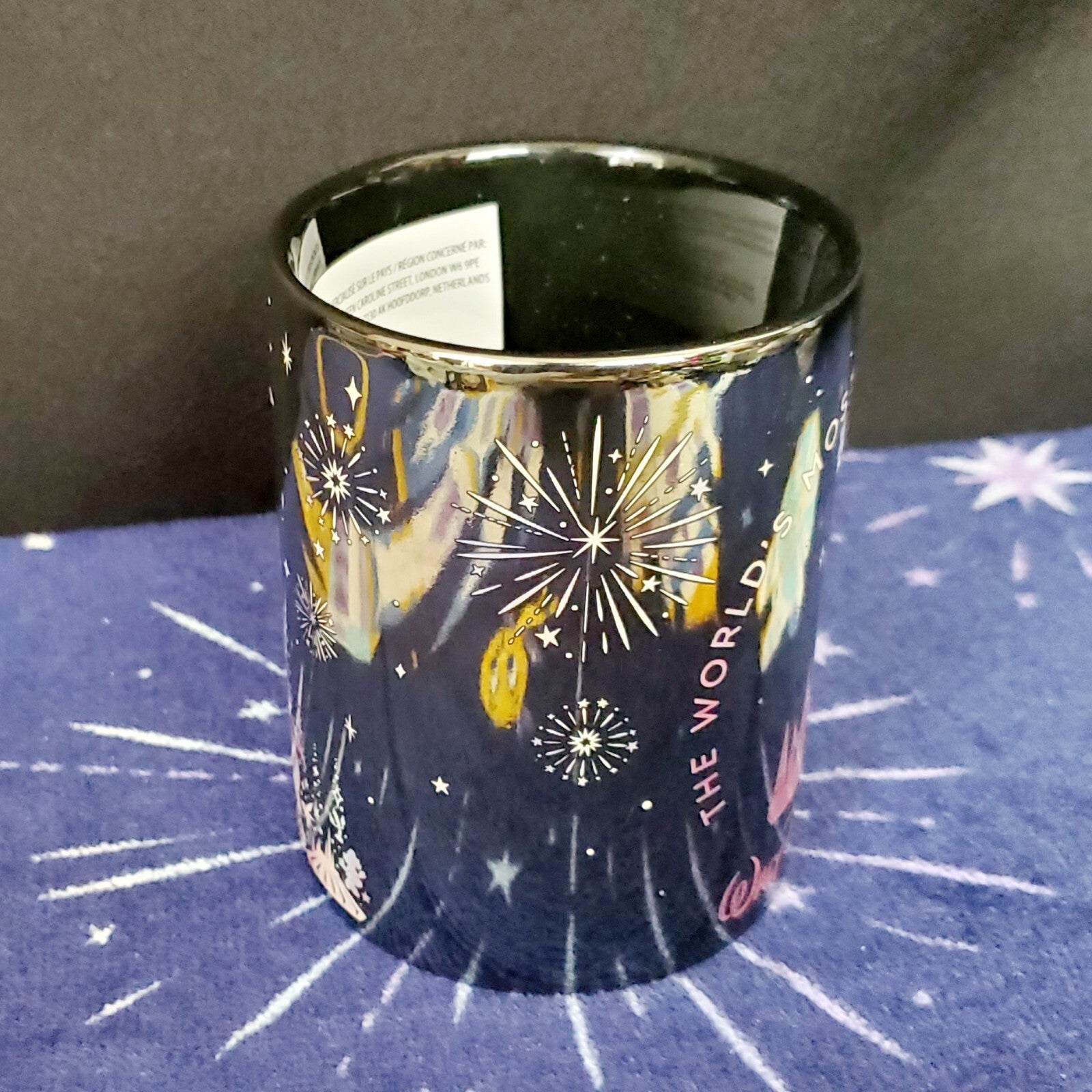 2023 Walt Disney World Parks 50th Grand Finale Iridescent Castle Coffee Mug Cup