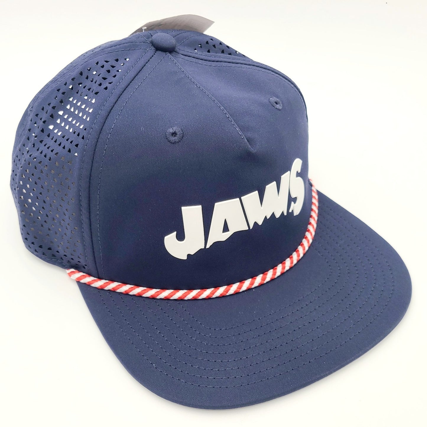 Universal Studios Jaws 50th Anniversary Adult Flat Bill Cap Baseball Hat New Tag