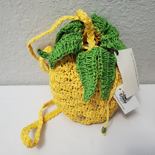 NEW 2021 Disney Parks Cappelli Pineapple Crochet Carry Purse Bag Crossbody