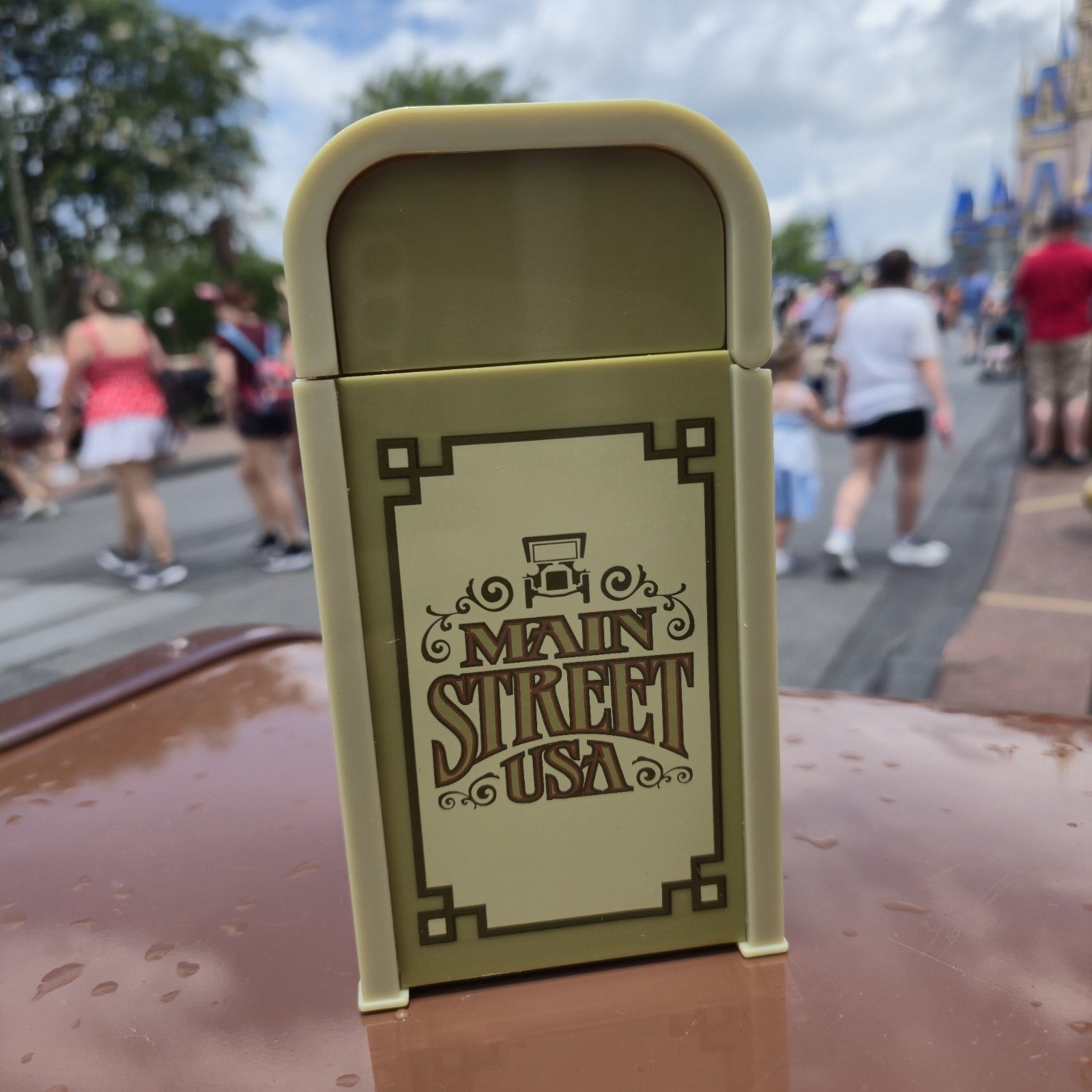NEW - Disney Parks 2025 Magic Kingdom Main Street USA Trash Can Candy Container