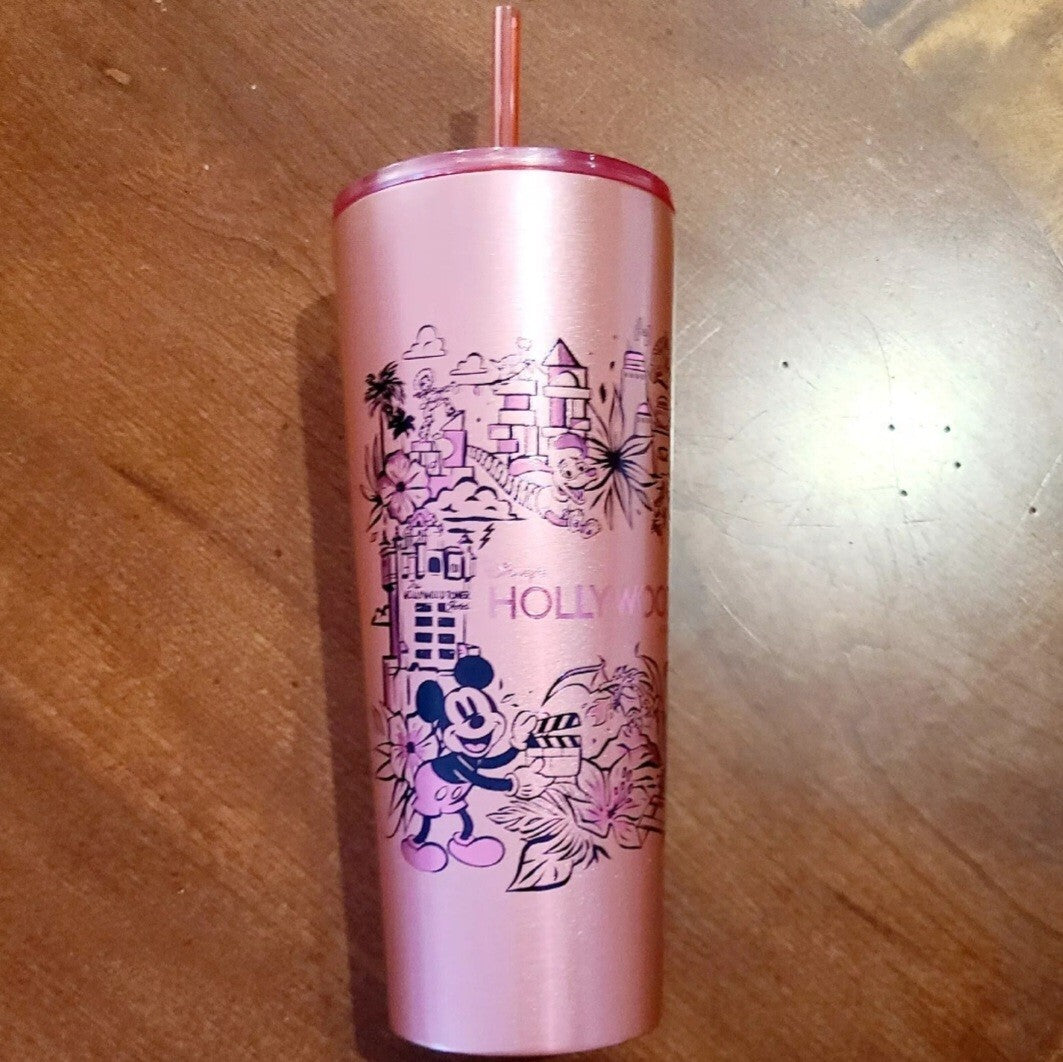Walt Disney World 4 Park Starbucks Tumbler Magic Kingdom EPCOT Hollywood Animal