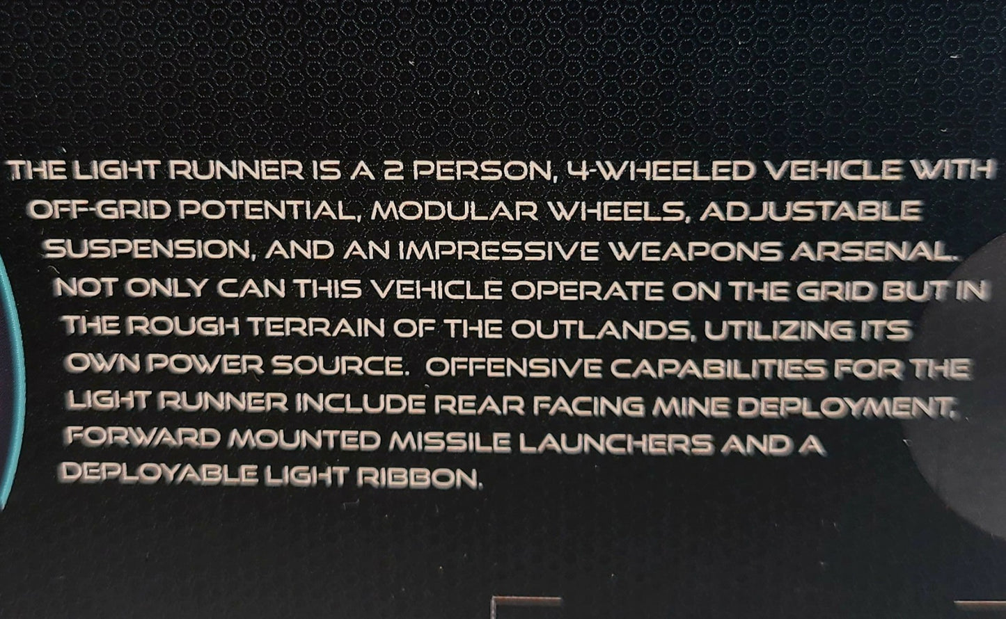 Walt Disney World Parks 2023 Tron Lightcycle Light Runner Die Cast Vehicle New