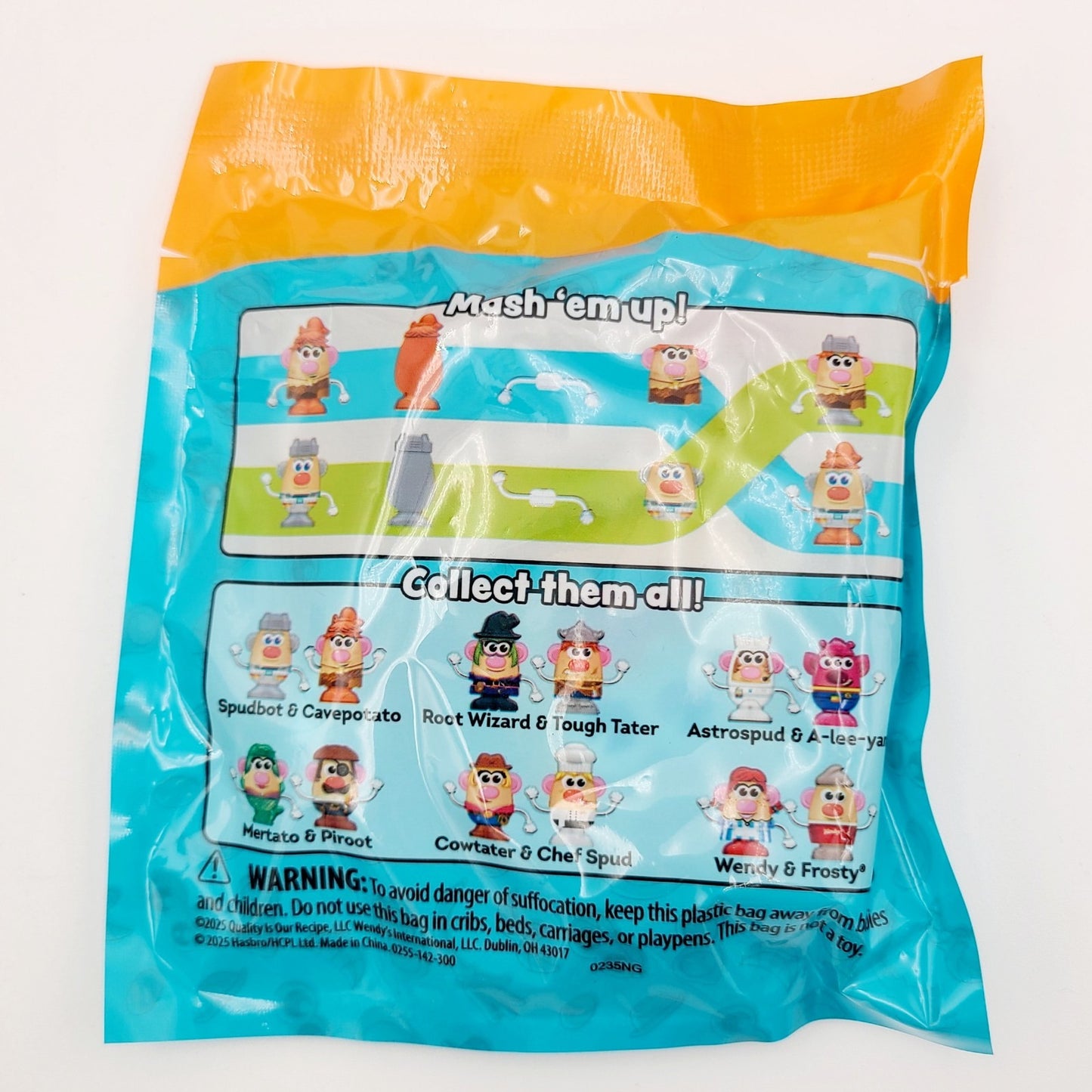 2025 Wendy's Potato Head Mashed "Spudbot & Cavepotato" Kids Meal Toy- NEW Wendys