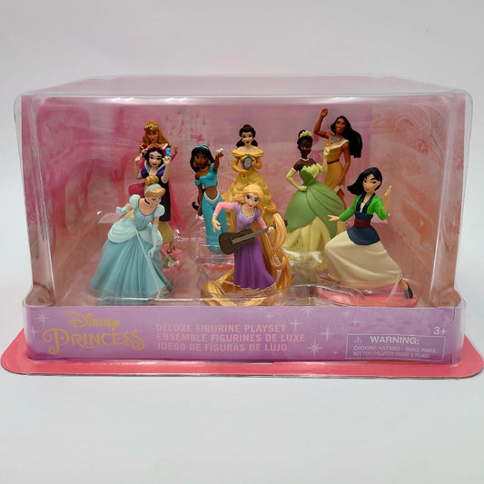 Disney Parks Princess Deluxe 9 Figurine Figure PVC Set Cake Toppers Tiana Belle