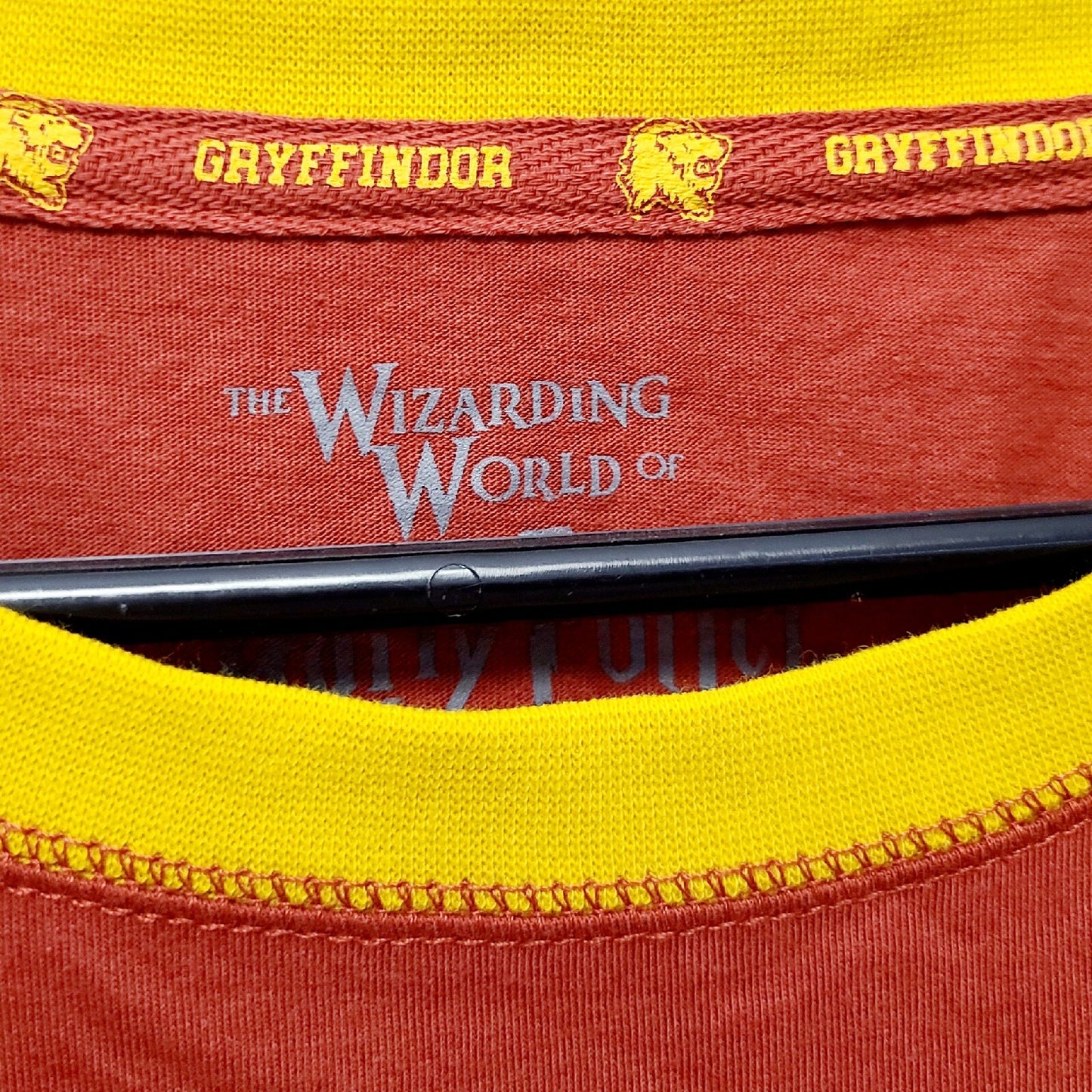 LARGE Harry Potter Universal Studios Gryffindor Team Captain Quidditch Red Shirt