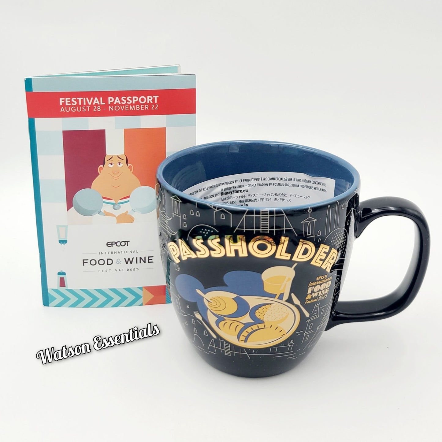 2025 Disney Parks Epcot International Food & Wine Festival Logo Passholder Mug