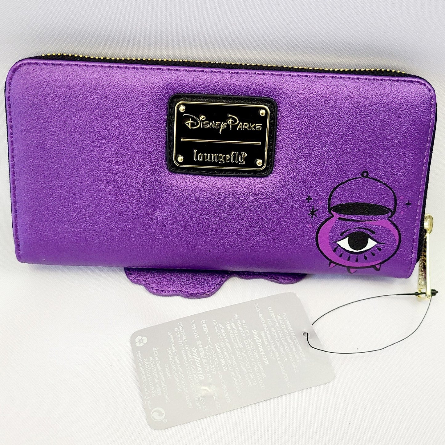 NEW Loungefly Disney Parks Hocus Pocus Sanderson Sisters Binx Zip-Around Wallet