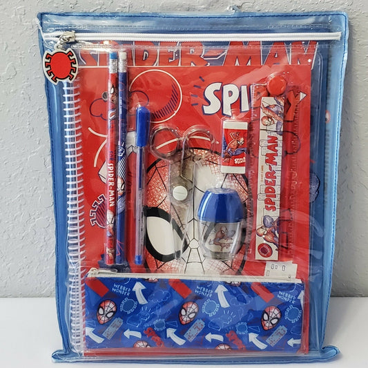 Disney Marvel Spider-Man Zip-Up Stationery Art Supply Kit School Supplies Folder