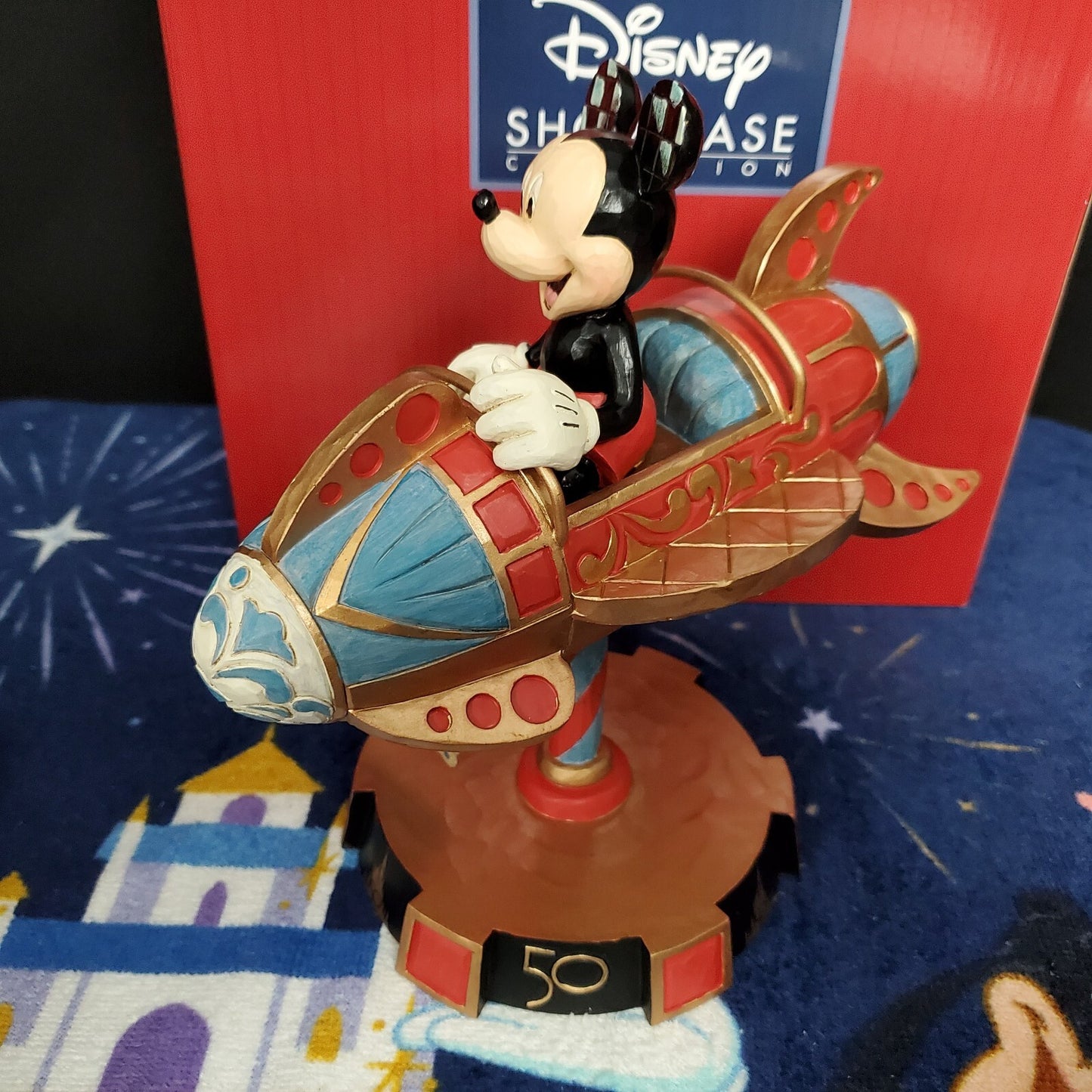 2022 Disney Parks WDW 50th Anniversary Jim Shore Mickey Astro Orbiter Figurine