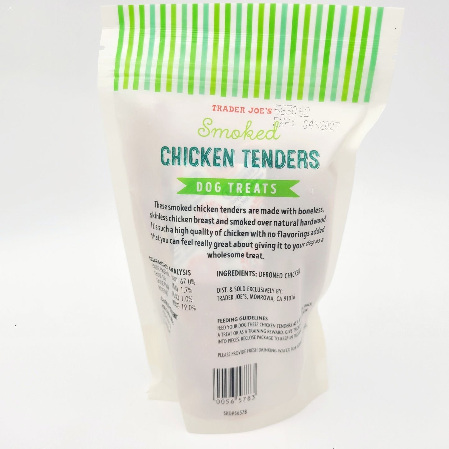 *2 Pack* Trader Joe’s Smoked Chicken Tenders Dog Treats 4oz Natural Joes NEW