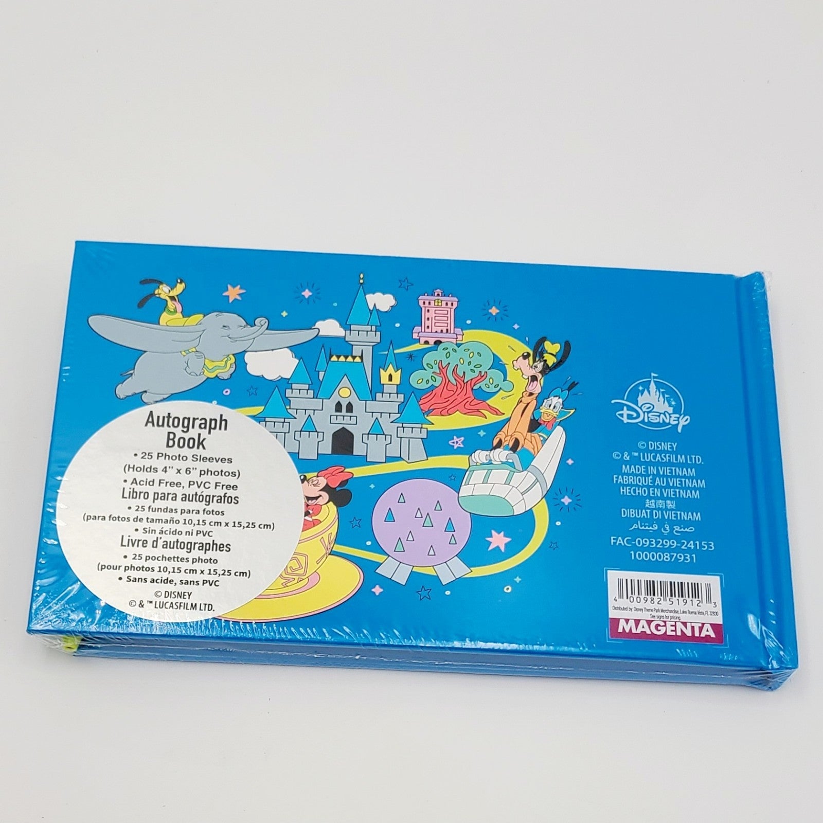 2025 Walt Disney World Parks Autograph Book & Pen Mickey Minnie Donald Goofy NEW