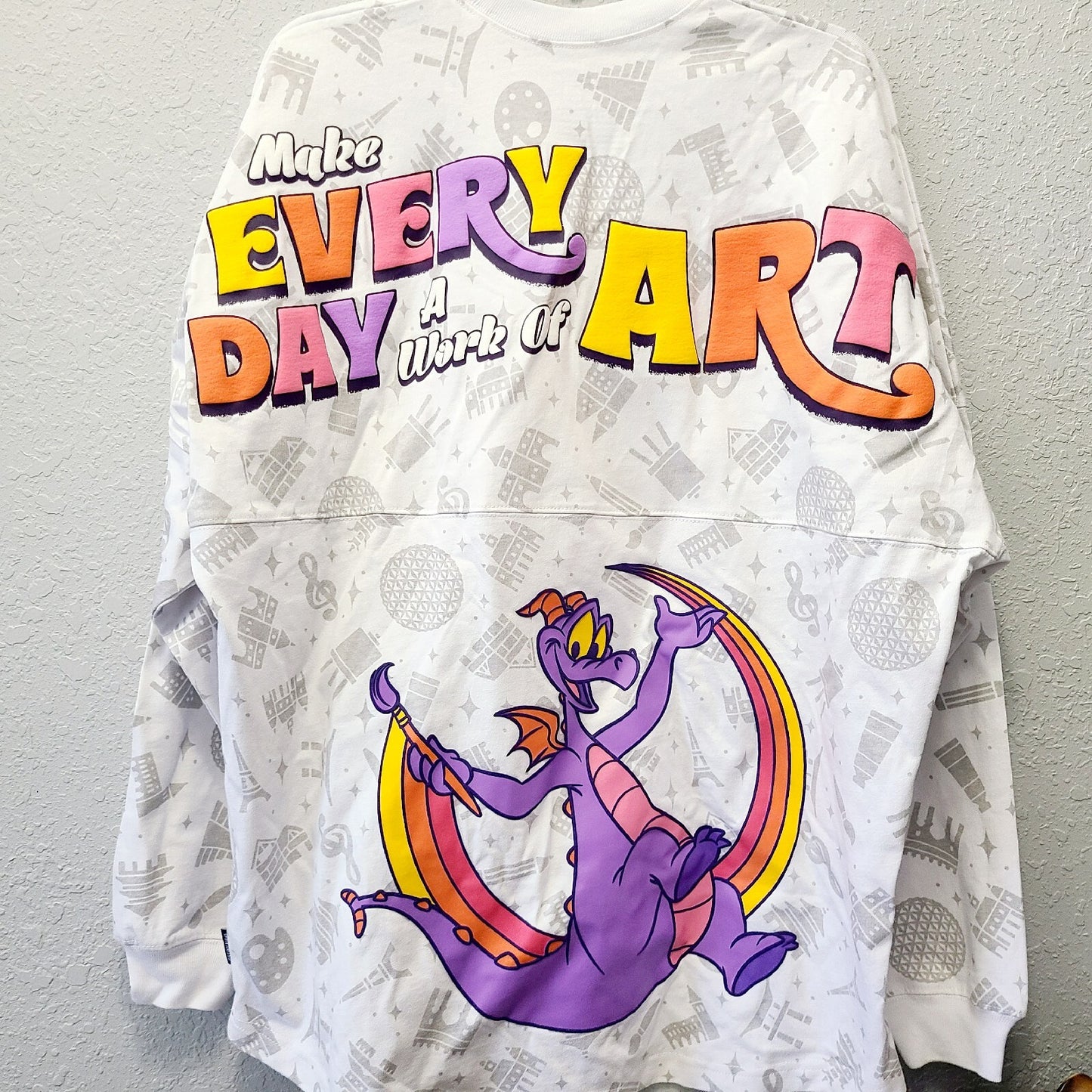 LARGE 2024 Disney Parks EPCOT Art Festival Figment Work Of Art Spirit Jersey NEW