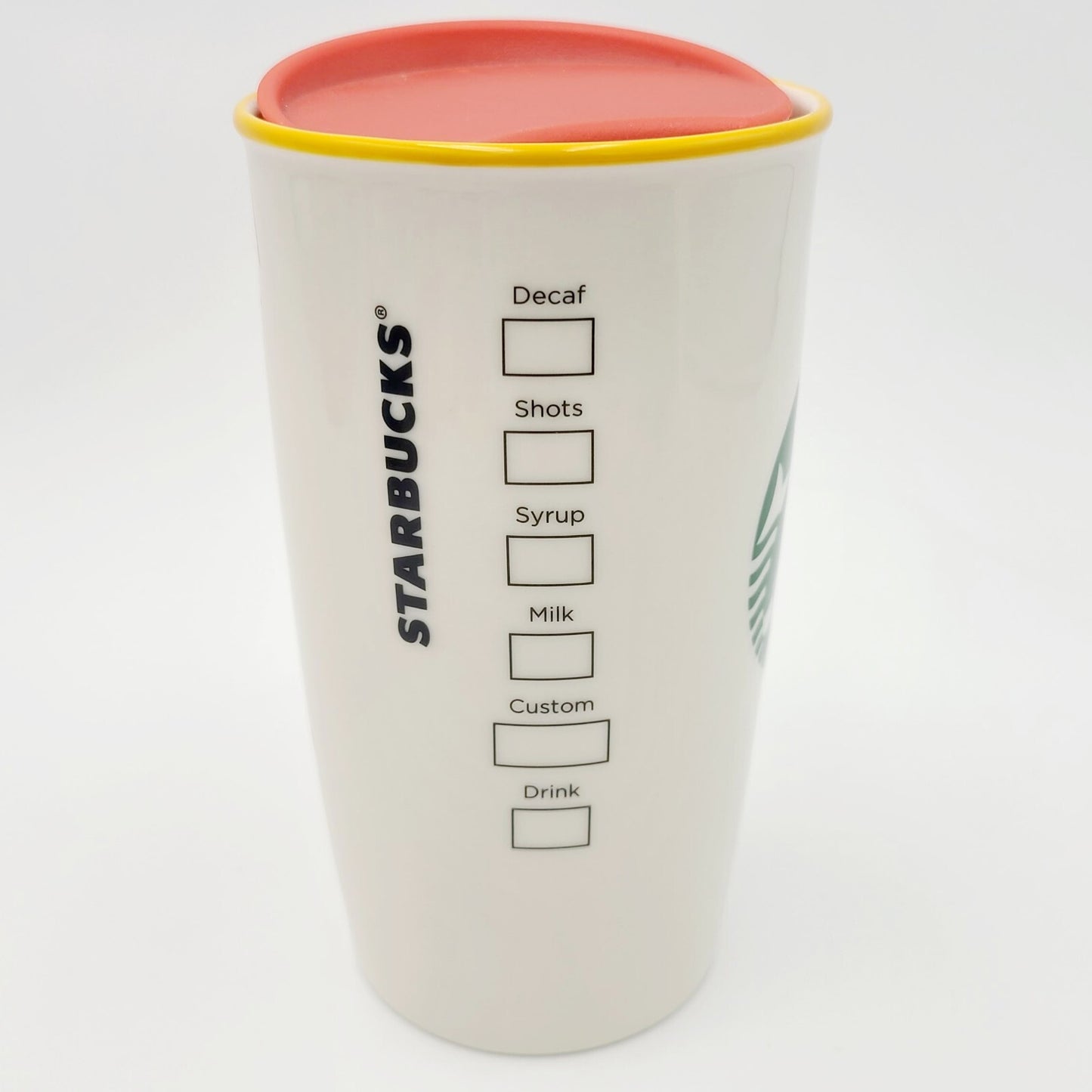 NEW Starbucks Tumbler Disney Parks Hollywood Studios Ceramic Travel Cup Mug 12oz