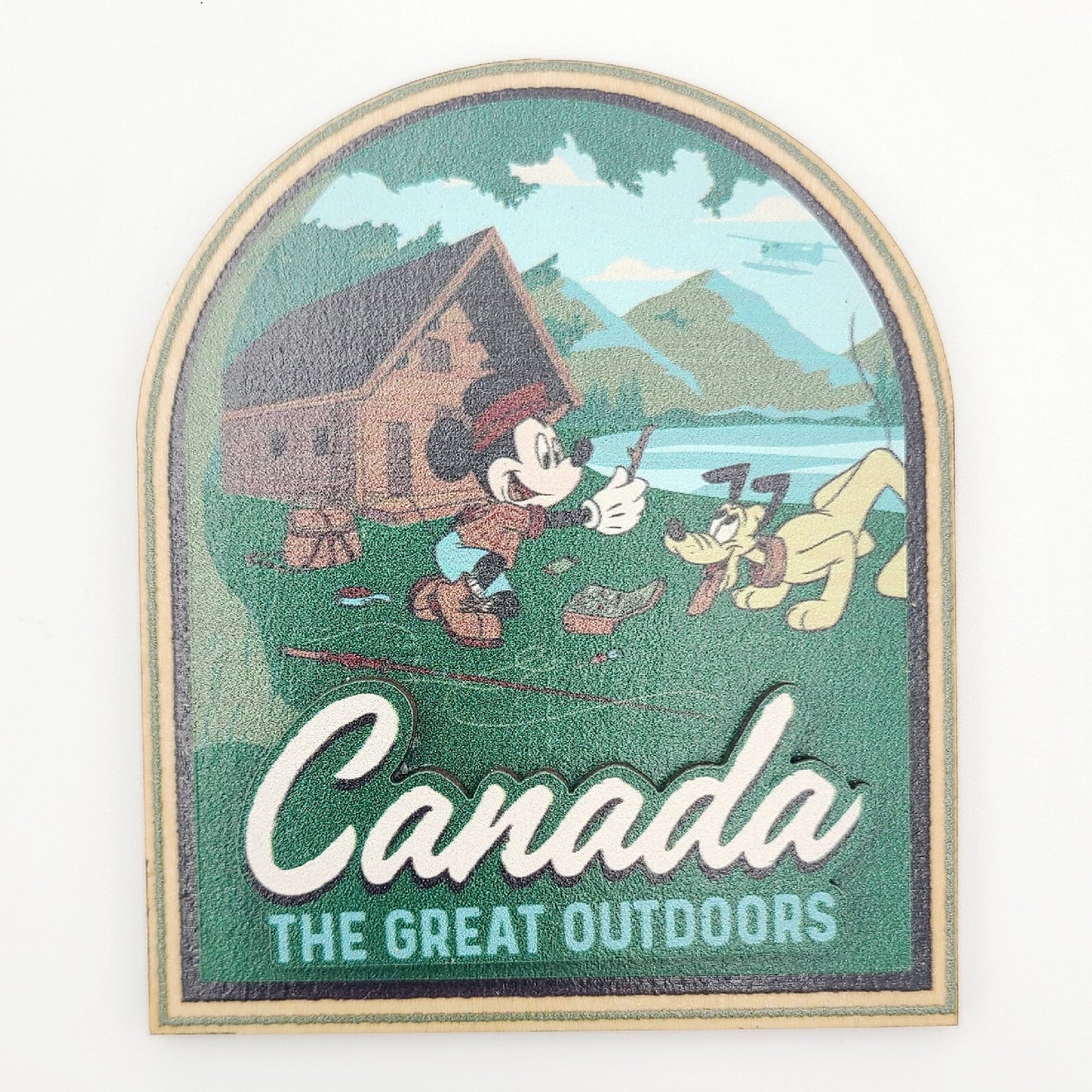 *Magnet* Walt Disney World Parks Canada Pavilion EPCOT Mickey Mouse Pluto NEW