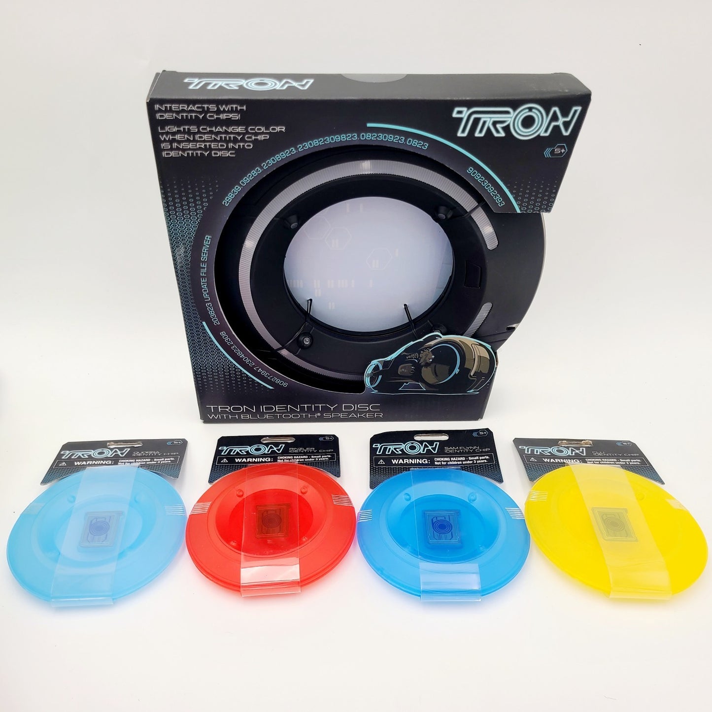 NEW Disney Parks TRON Lightcycle Identity Disc Bluetooth Speaker 4 Identity Chip