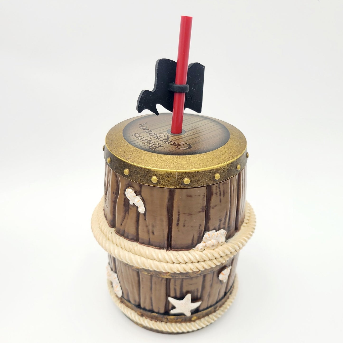 Walt Disney World Parks 2026 Pirates Of The Caribbean Brown Barrel Sipper Cup