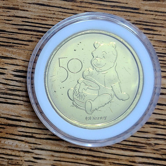 *Winnie Pooh* Walt Disney World Park 50th Anniversary 1.5" Commemorative Coin