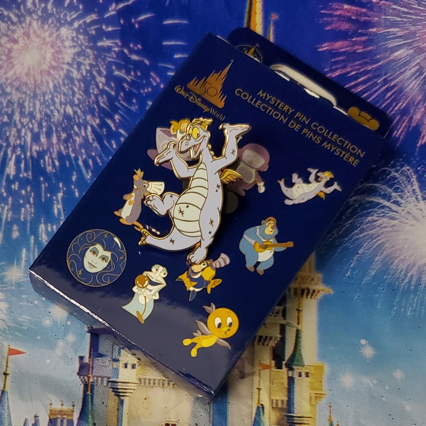 *COMPLETE SET 10 Pins* Walt Disney World Park 50th Anniversary Mystery PLUS Bag
