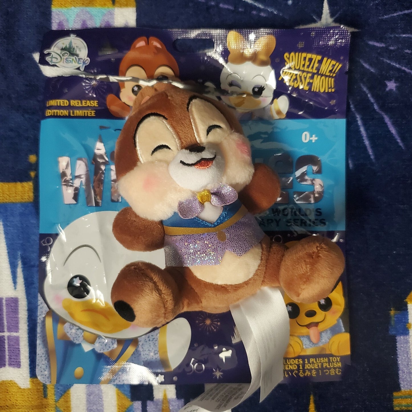 *4 Plush Set* 2021 Disney Park 50th Anniversary Wishables Mickey Chip Chaser WDW