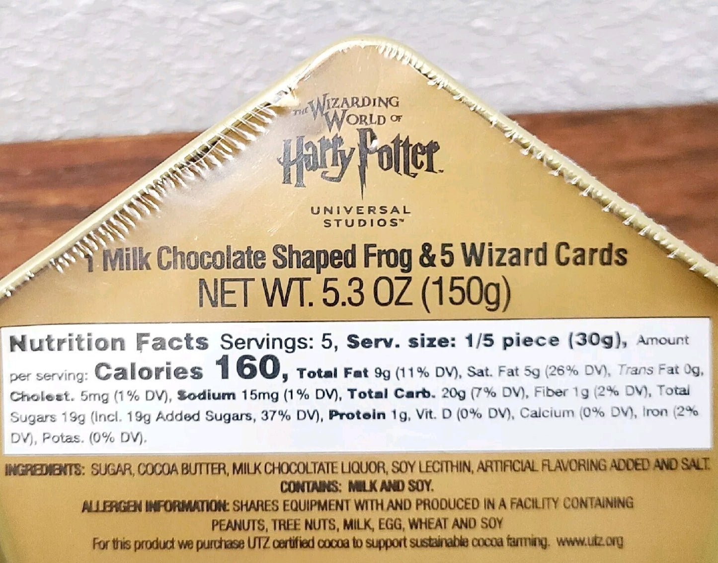 Chocolate Frog & Wizard Cards Universal Studios Harry Potter Honeydukes Tin Case
