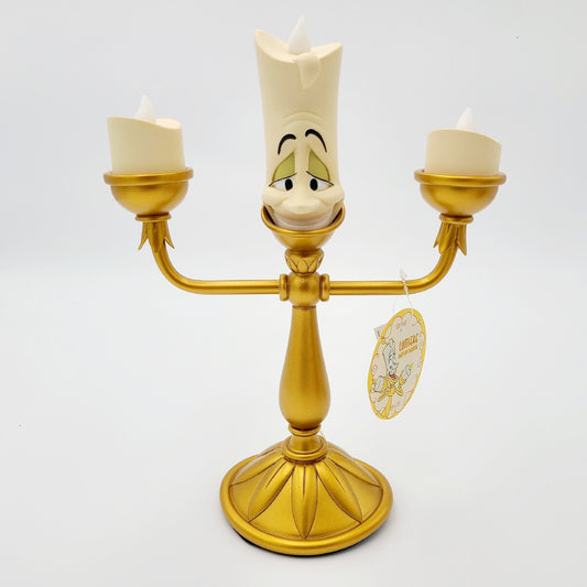 NEW Disney Parks Beauty And The Beast Lumiere Light Up Candelabra Figure 11”