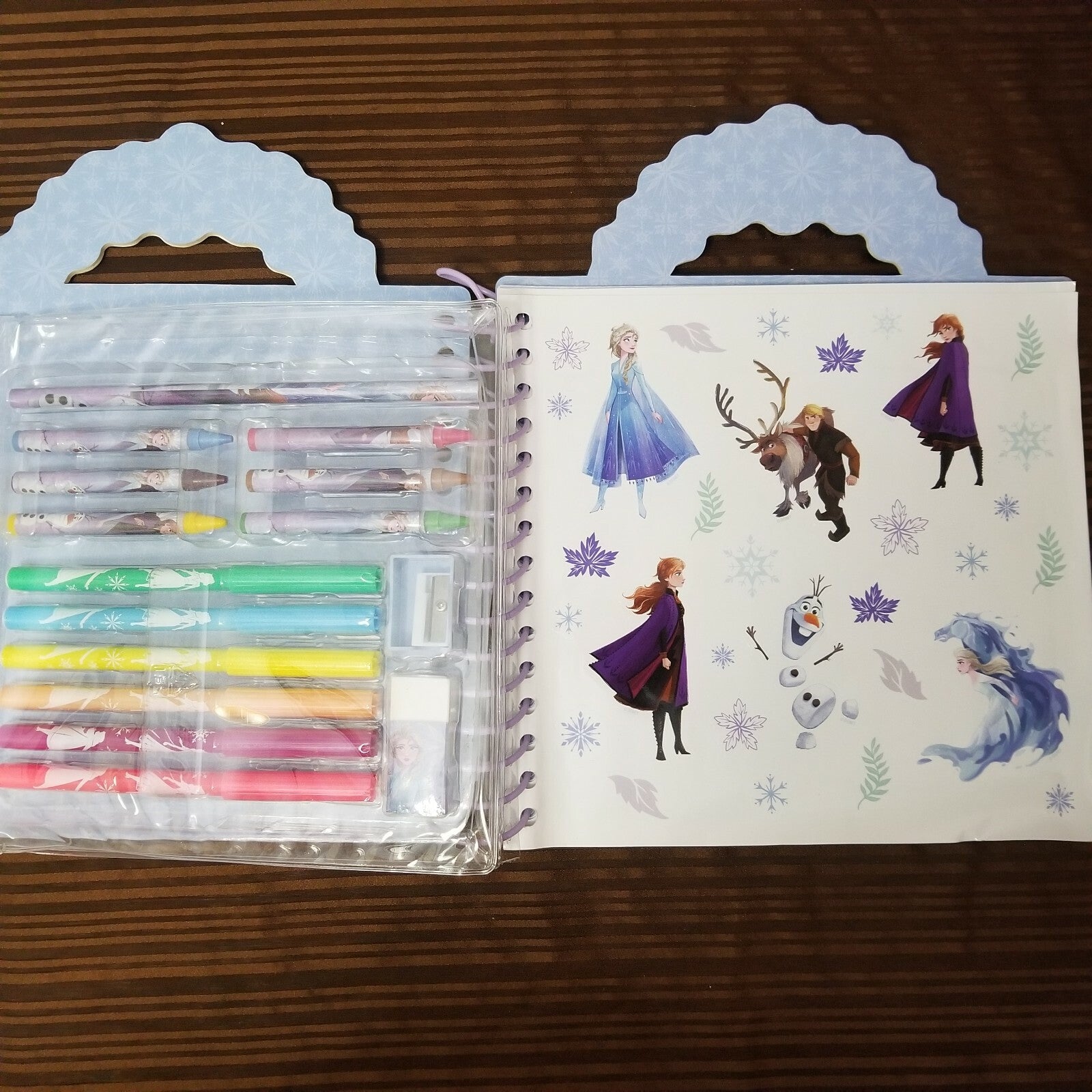 Disney Parks Frozen 2 Activity Book Stationery Art Kit School Supplies Elsa Anna