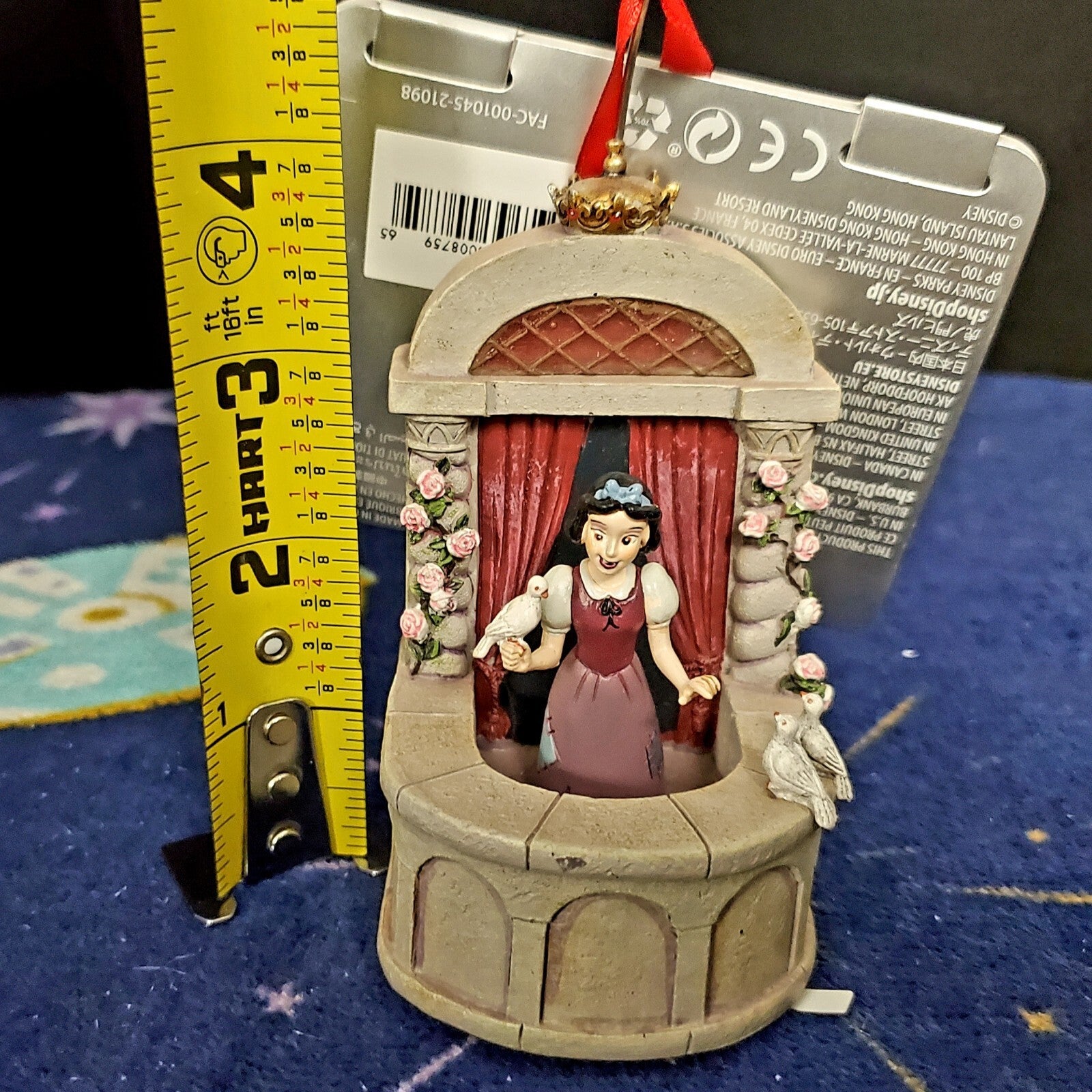 Disney Snow White MUSICAL Living Magic Sketchbook Ornament New with Tag NWT