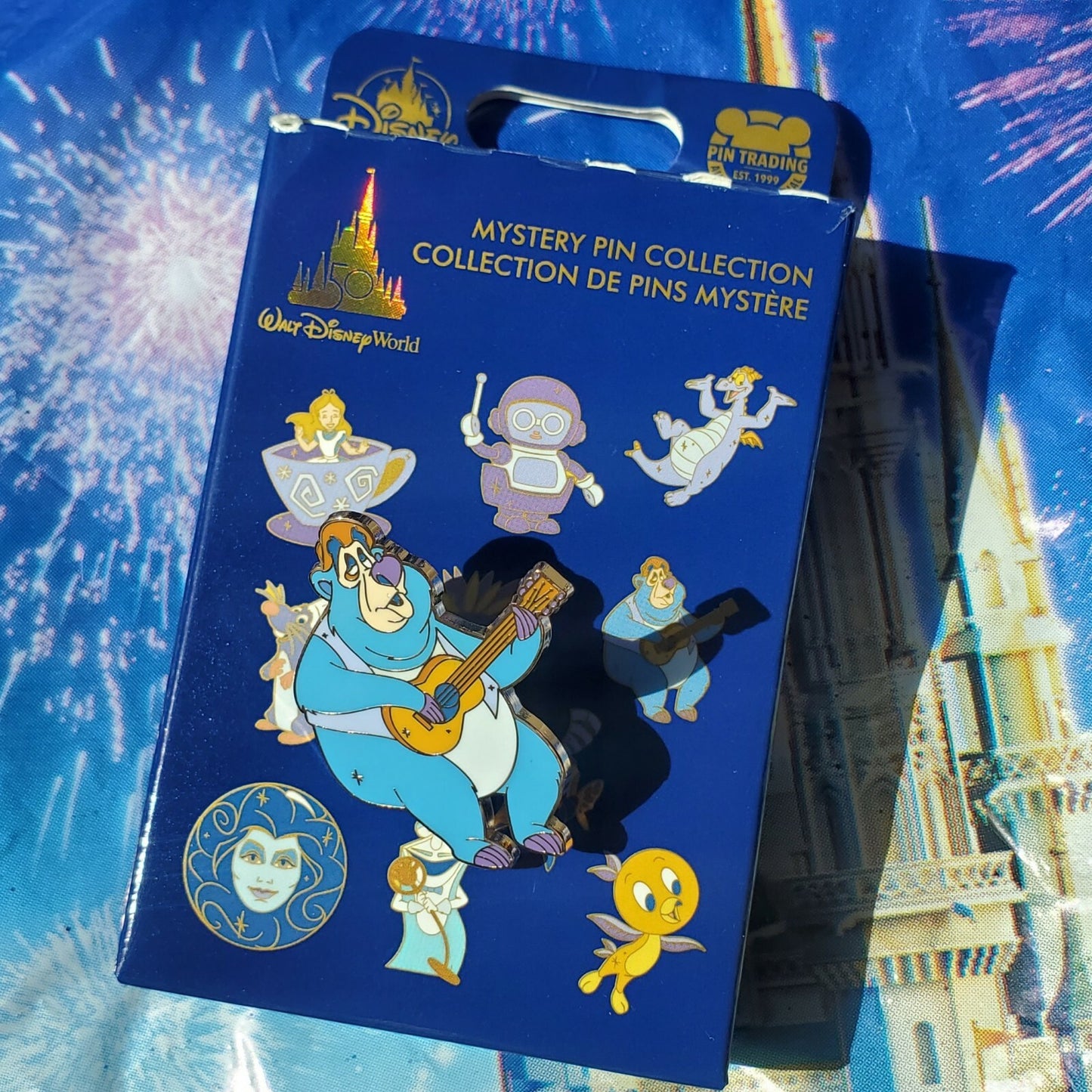 *COMPLETE SET 10 Pins* Walt Disney World Park 50th Anniversary Mystery PLUS Bag