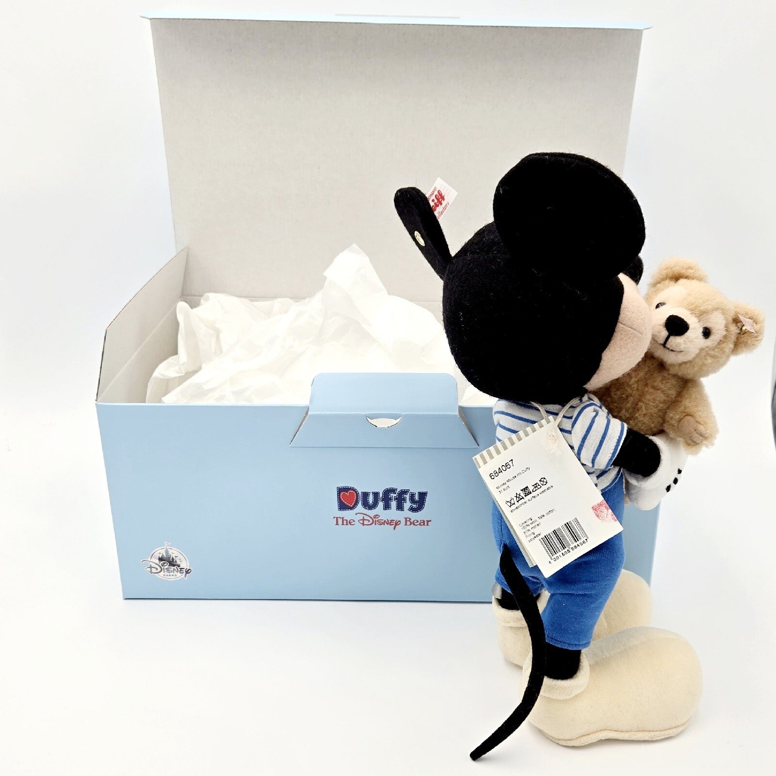 NEW Disney Parks X Steiff Mickey Mouse & Duffy Disney Bear Collectible LE 1550