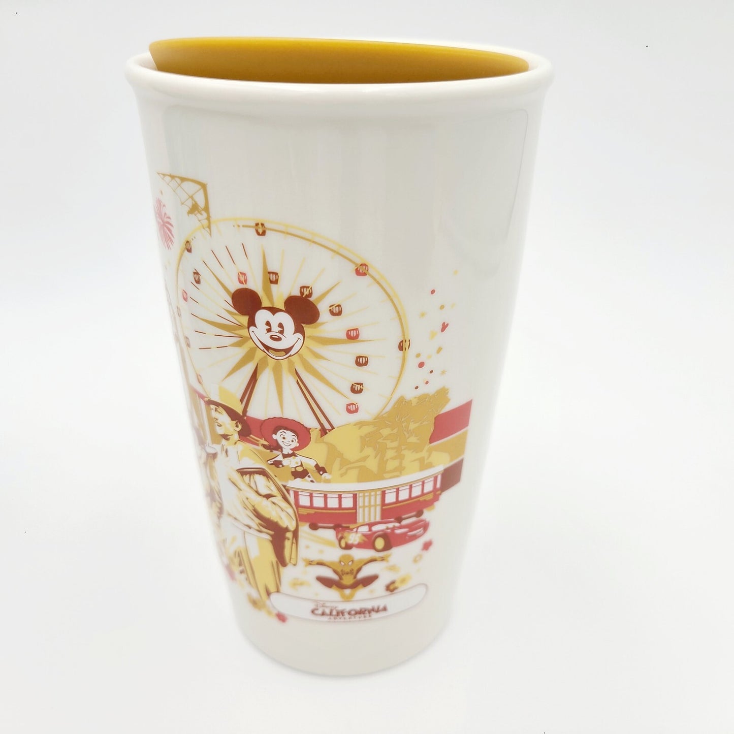 NEW Starbucks Disneyland California Adventure Starbucks Ceramic Tumbler 12 oz.