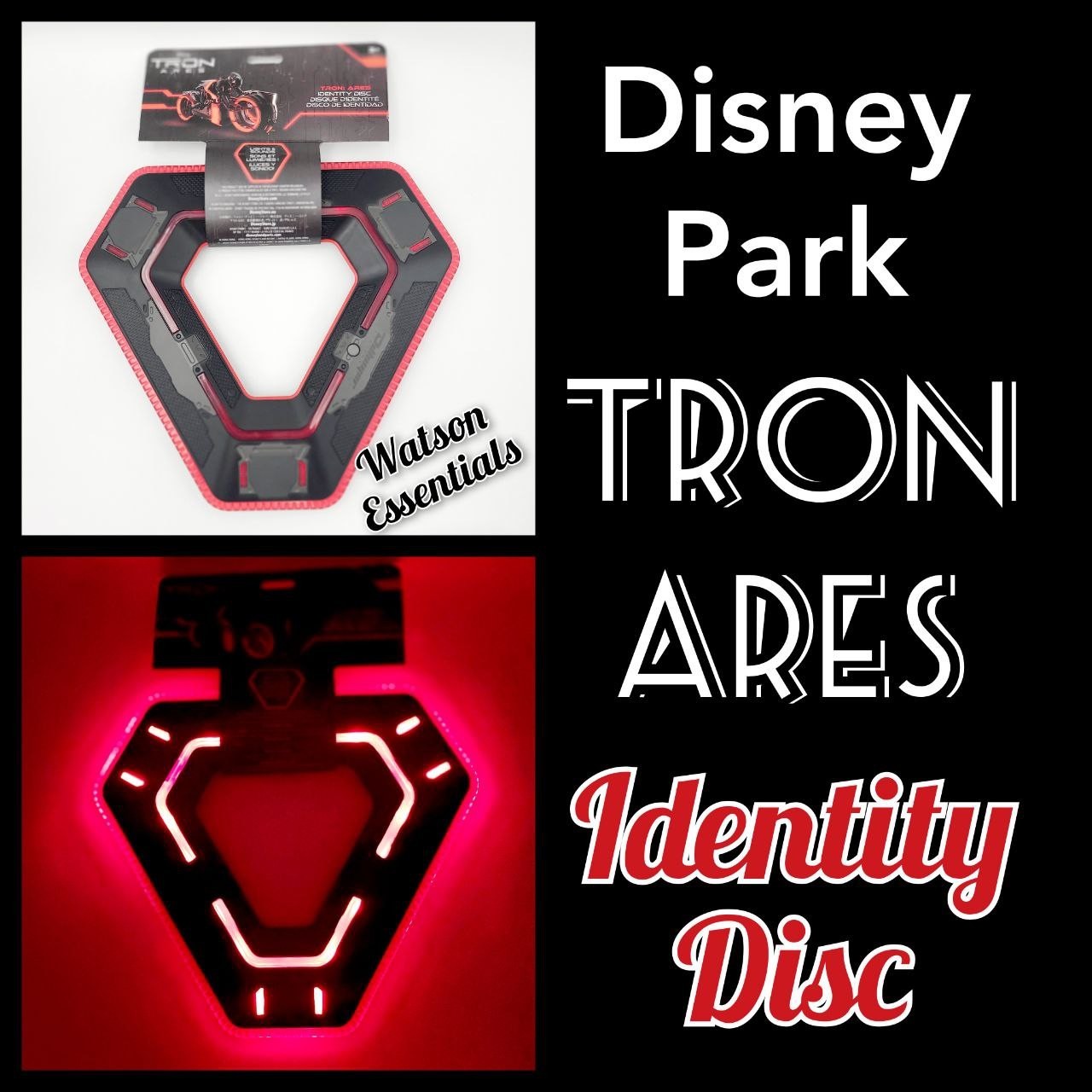 Walt Disney World Parks Tron Ares Identity Disc Lights & Sounds Collectible New
