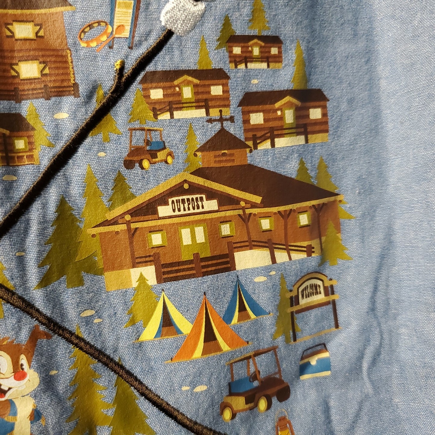 XL Women's 2021 Disney World Fort Wilderness Resort Chip and Dale 50th