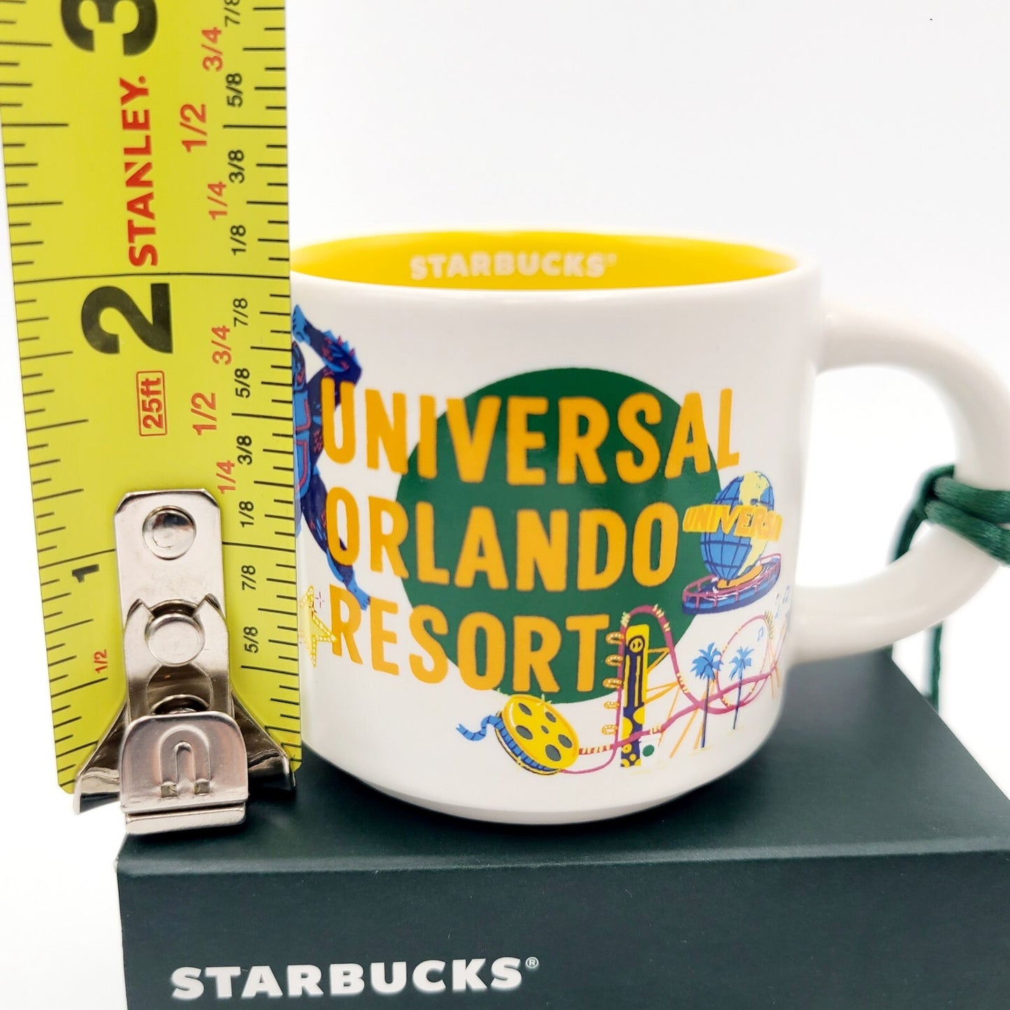 *2 oz ORNAMENT Mug* Universal Studios Orlando Resort Starbucks Discovery Series