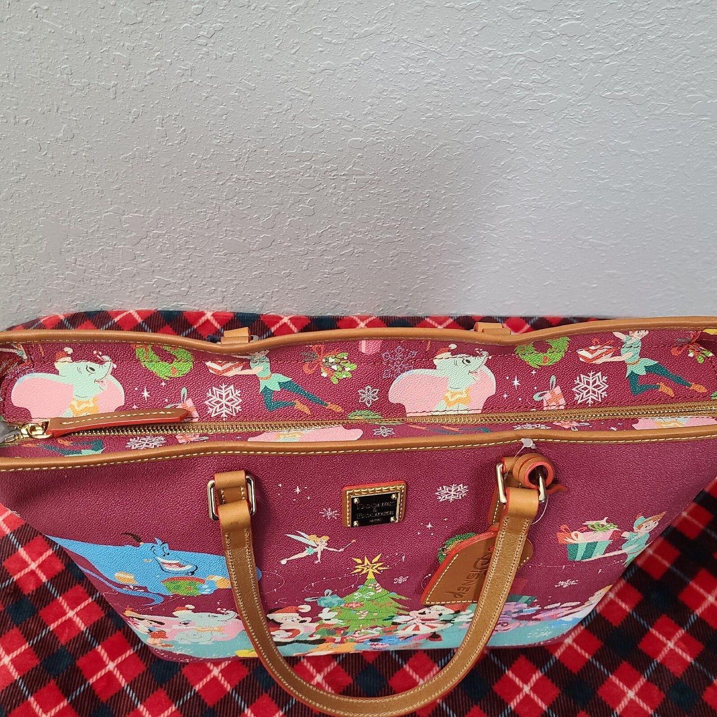 *EXACT Tote & Wallet* 2023 Disney Park Dooney Bourke Christmas Mickey Purse Bag