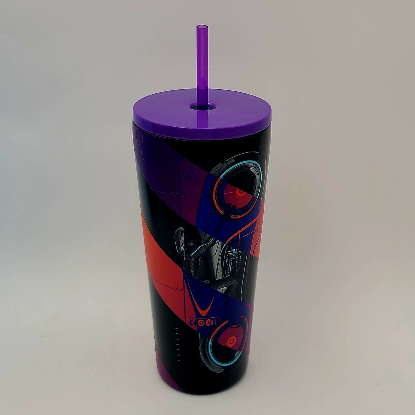 Walt Disney World Parks TRON Lightcycle Runner Tumbler Cup With Straw Lid New