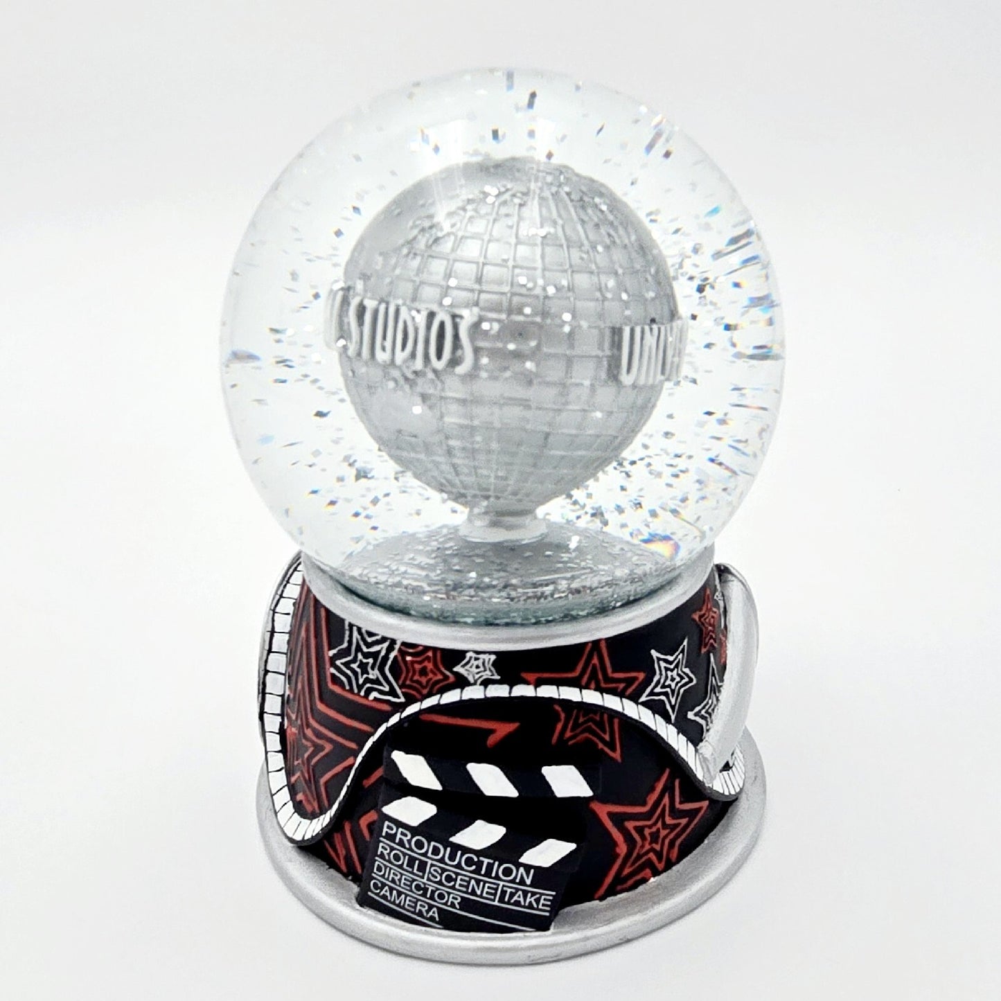 Universal Studios Orlando Silver Snowglobe Theater Production Movies Water Globe