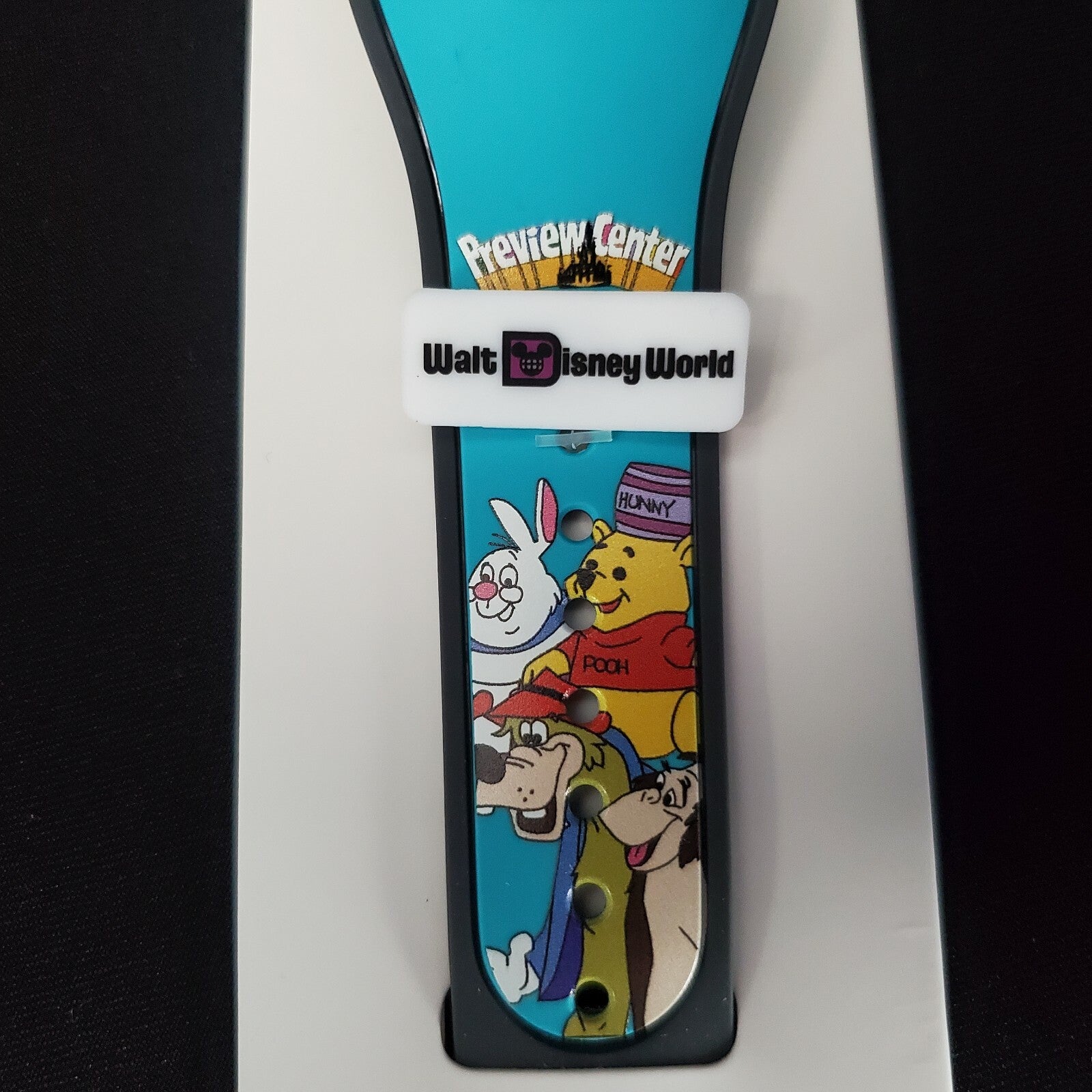 2021 Disney World 50th Anniversary Vault Magic Band LR Brer Bear Pooh Fab 5 Blue