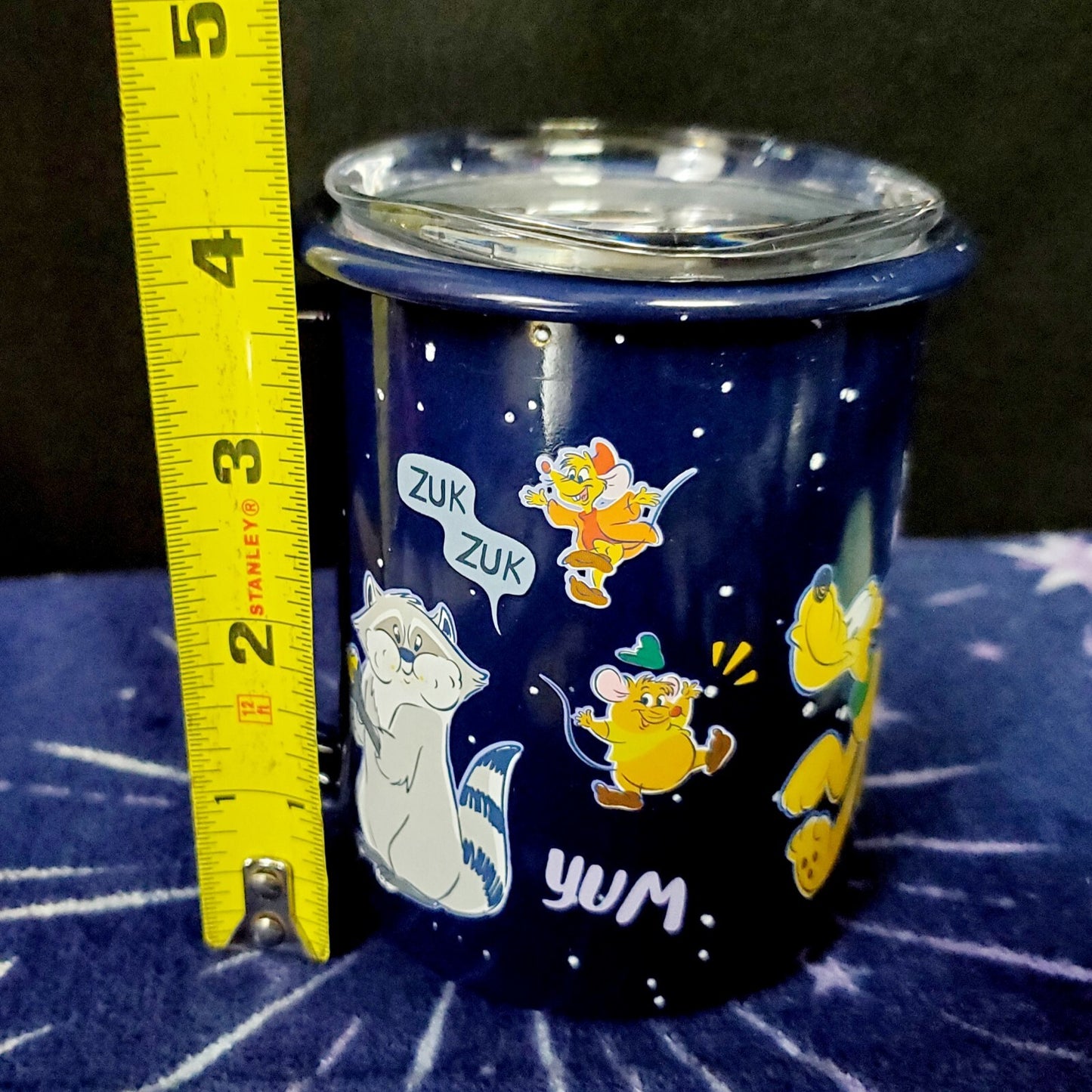 NEW 2023 Disney Parks Sidekicks 4" Travel Aluminum Mug Pluto Gus Hei Hei Meeko