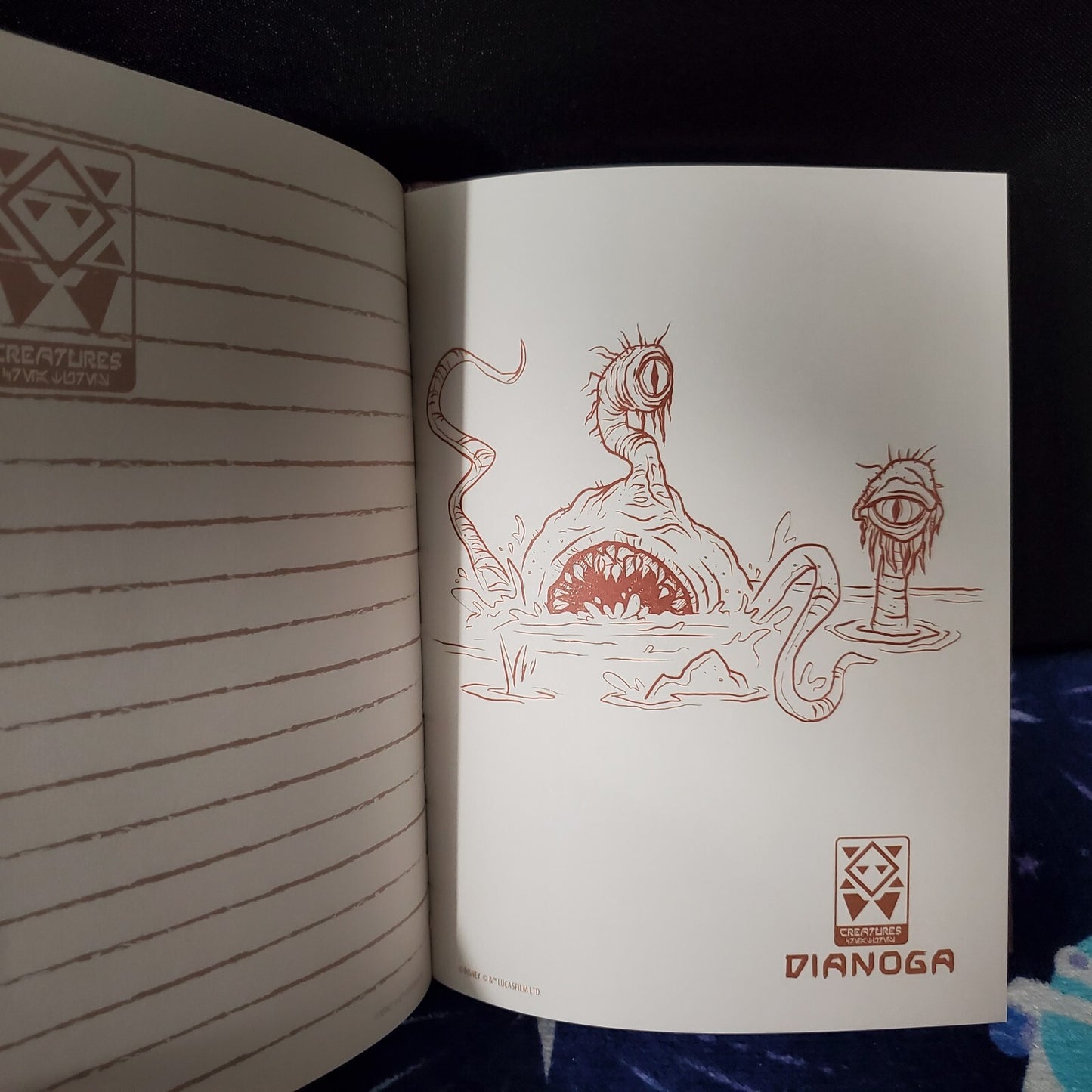 Disney Parks Creatures Notebook Journal Book Star Wars Galaxy's Edge Bantha Gorg