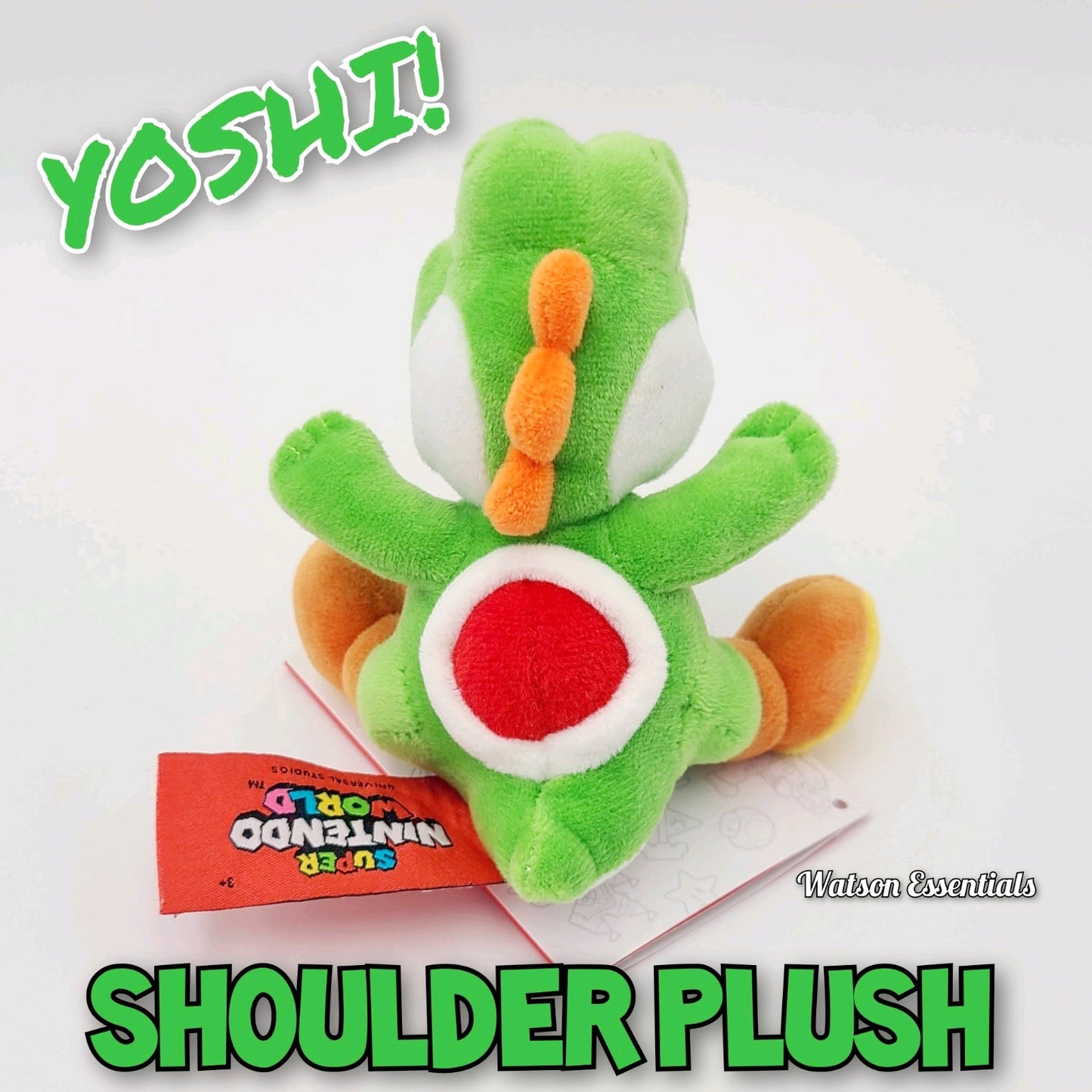 Epic Universal Studios Super Nintendo World GREEN Yoshi 5" Shoulder Magnet Plush