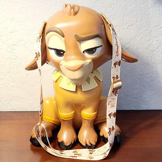 2023 Disney World Parks Wish Asha's Talking Goat Valentino Popcorn Bucket NEW