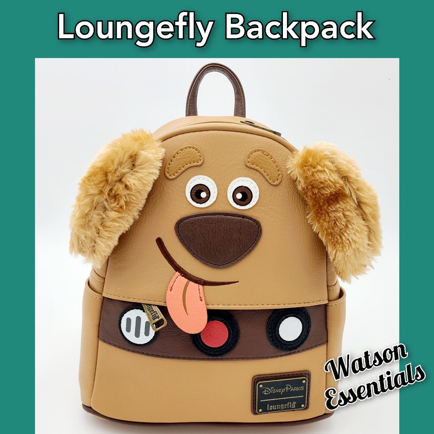 2023 Disney Parks Pixar UP Dug The Dog Mini Backpack Bag Loungefly NEW