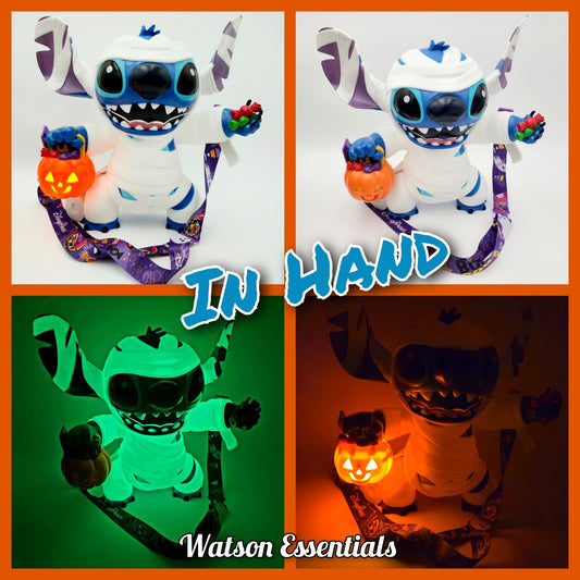 IN HAND 2025 Walt Disney World Parks Stitch Mummy Happy Halloween Popcorn Bucket