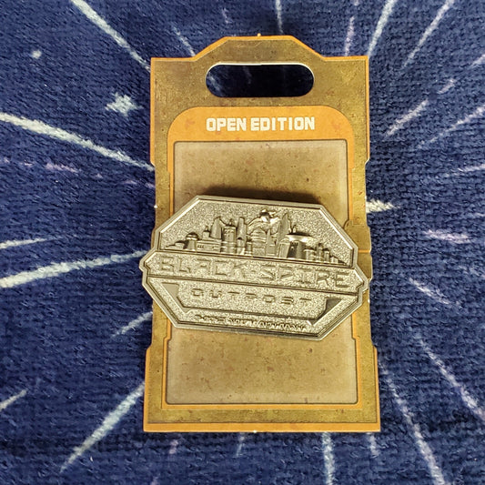 Disney Parks Star Wars Galaxy's Edge Black Spire Outpost Silver Pin Open Edition
