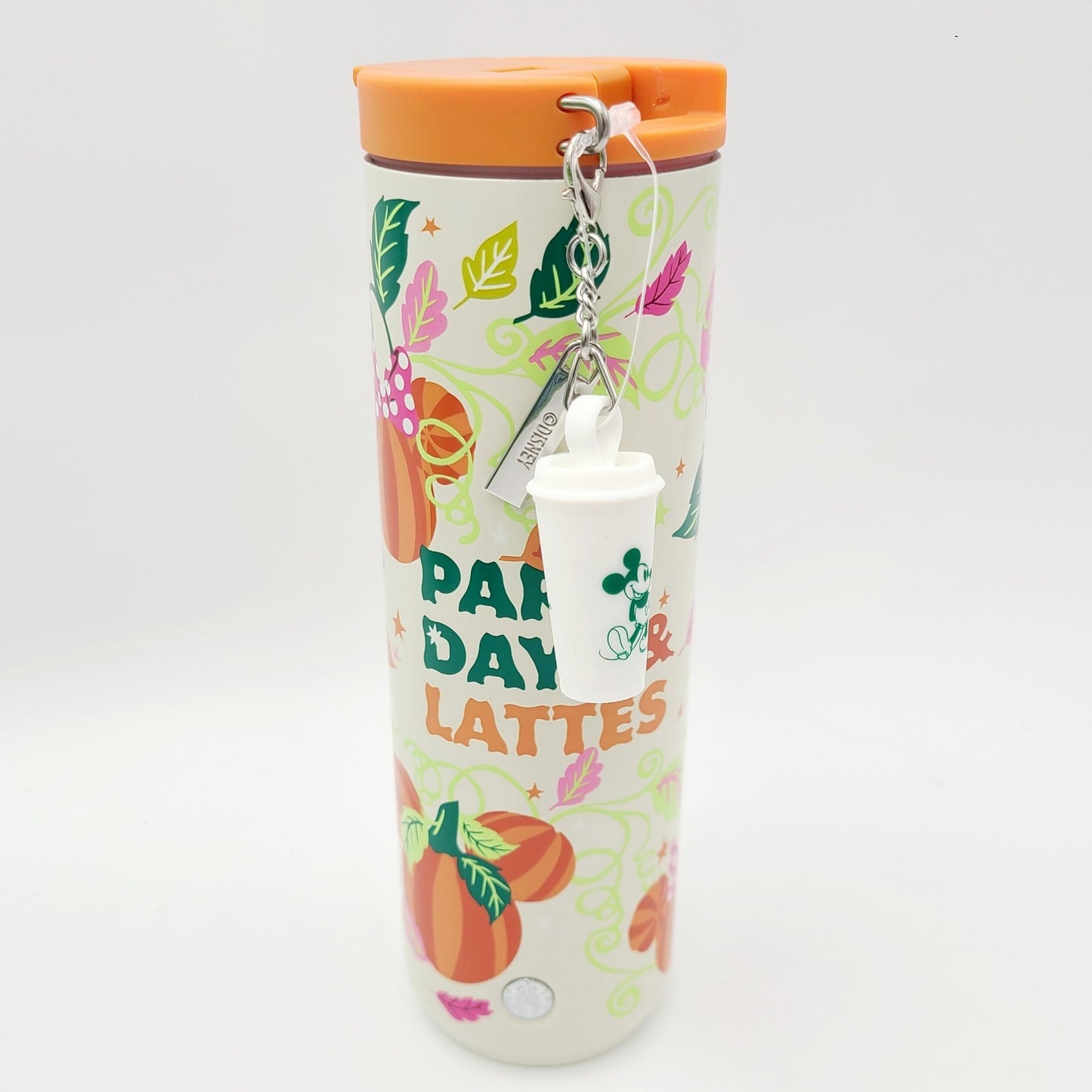 Disney Parks Days & Lattes 2025 Starbucks Halloween Pumpkin Tumbler Cup & Charm