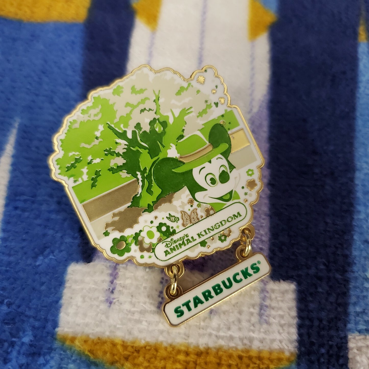 *Animal Kingdom Starbucks Set Disney World 50th Anniversary Tumbler Ornament Pin